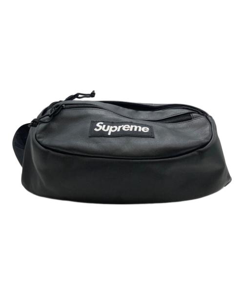SUPREME（シュプリーム）SUPREME (シュプリーム) 23AＷ Leather Waist Bag/シュプリーム ブラックの古着・服飾アイテム