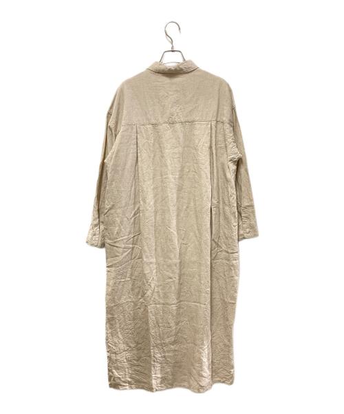 URBAN RESEARCH DOORS（アーバンリサーチドアーズ）URBAN RESEARCH DOORS (アーバンリサーチドアーズ) リネンバックタックシャツワンピース/アーバンリサーチドアーズ/DR95-26M501 ベージュ サイズ:Freeの古着・服飾アイテム