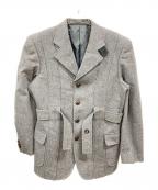 OXFORD CLASSICオックスフォードクラシック）の古着「ヘリンボーンツイードジャケット　オックスフォードクラシック」｜グレー