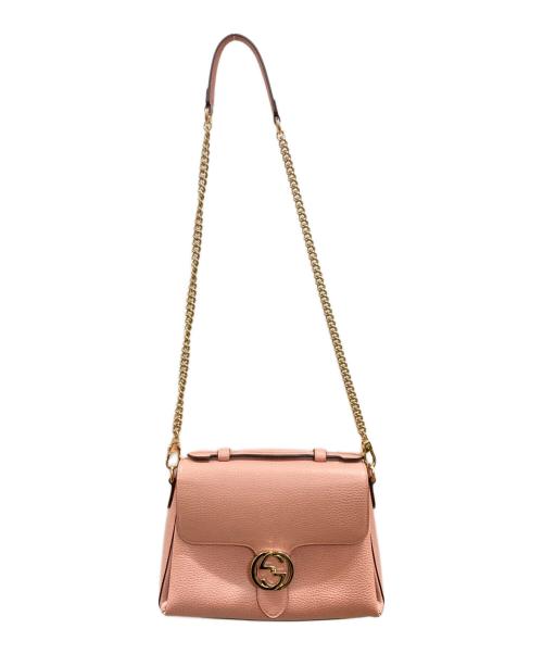 GUCCI（グッチ）GUCCI (グッチ) インターロッキングGチェーンショルダーバッグ/グッチ/510302/493075 ピンクの古着・服飾アイテム