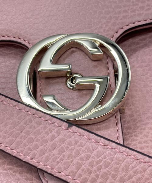 GUCCI（グッチ）GUCCI (グッチ) インターロッキングGチェーンショルダーバッグ/グッチ/510302/493075 ピンクの古着・服飾アイテム