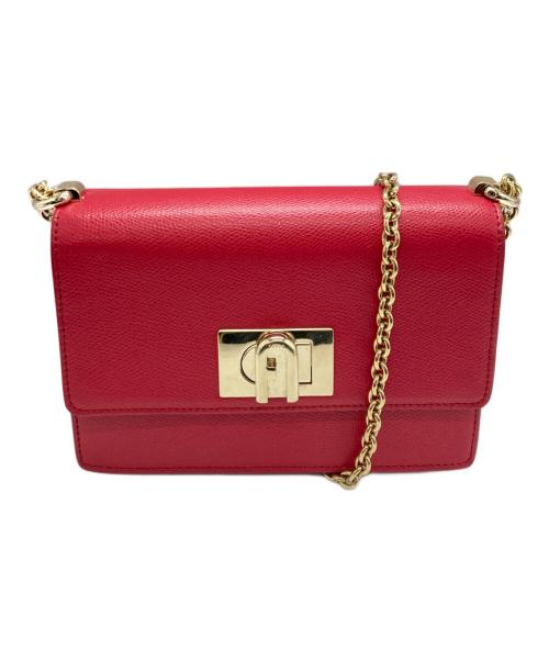 FURLA（フルラ）FURLA (フルラ) 1927 S CROSSBODYチェーンショルダーバッグ/フルラ/BAFKACO レッドの古着・服飾アイテム