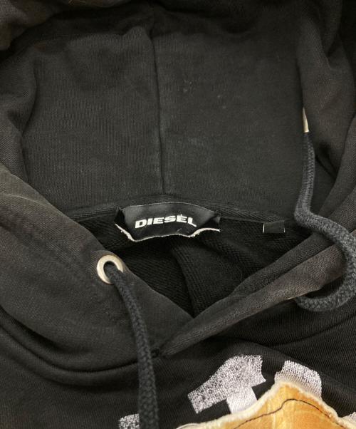DIESEL（ディーゼル）DIESEL (ディーゼル) プルオーバーパーカー/ディーゼル ブラック サイズ:Mの古着・服飾アイテム