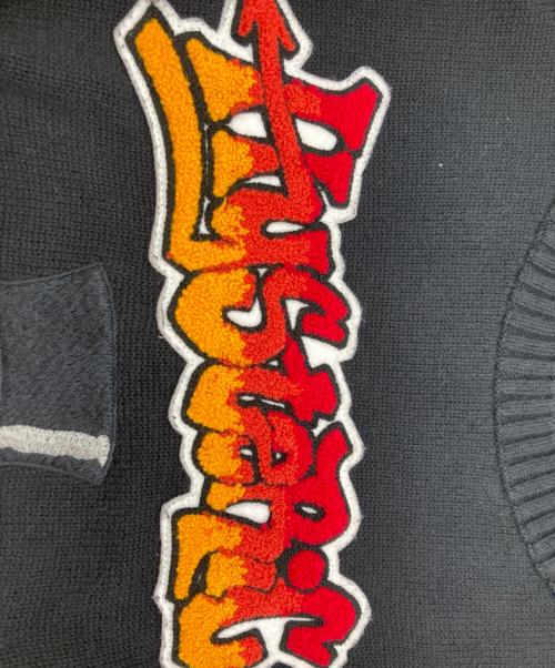 Hysteric Glamour（ヒステリックグラマー）Hysteric Glamour (ヒステリックグラマー) 刺繍クルーネックニット/ヒステリックグラマー/01171NS05 ブラック サイズ:Freeの古着・服飾アイテム