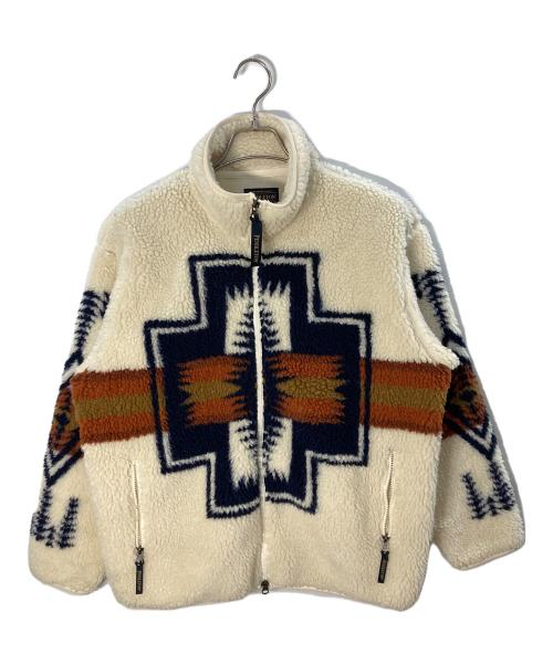 PENDLETON（ペンドルトン）PENDLETON (ペンドルトン) ボアスタンドブルゾン/ペンドルトン/2475－9015 アイボリー サイズ:Mの古着・服飾アイテム