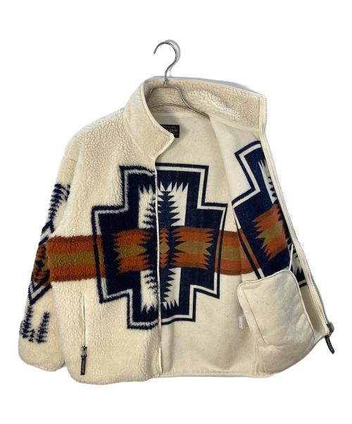 PENDLETON（ペンドルトン）PENDLETON (ペンドルトン) ボアスタンドブルゾン/ペンドルトン/2475－9015 アイボリー サイズ:Mの古着・服飾アイテム