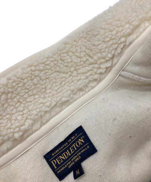 PENDLETON（ペンドルトン）PENDLETON (ペンドルトン) ボアスタンドブルゾン/ペンドルトン/2475－9015 アイボリー サイズ:Mの古着・服飾アイテム