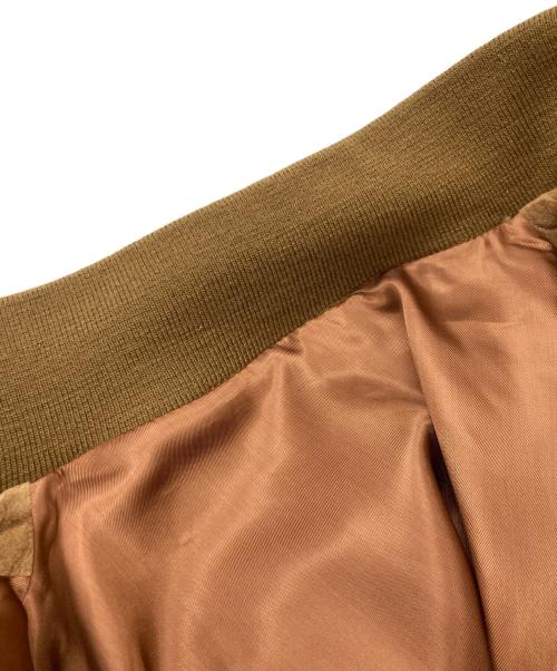 quattrocchi（クアトロッキ）quattrocchi (クアトロッキ) スウェードバルスタージャケット/クアトロッキ ベージュ サイズ:XLの古着・服飾アイテム