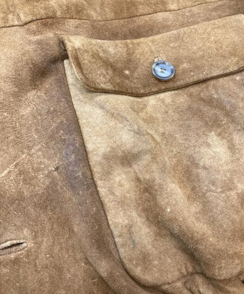 quattrocchi（クアトロッキ）quattrocchi (クアトロッキ) スウェードバルスタージャケット/クアトロッキ ベージュ サイズ:XLの古着・服飾アイテム