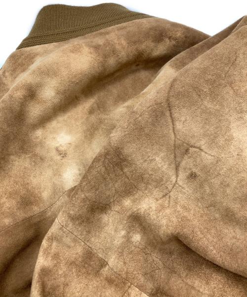 quattrocchi（クアトロッキ）quattrocchi (クアトロッキ) スウェードバルスタージャケット/クアトロッキ ベージュ サイズ:XLの古着・服飾アイテム