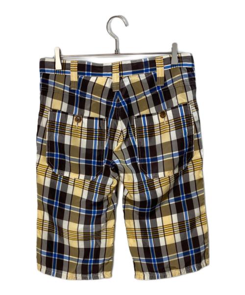 tricot COMME des GARCONS（トリココムデギャルソン）tricot COMME des GARCONS (トリココムデギャルソン) ハーフパンツ/トリココムデギャルソン/TA-P020/AD2007 イエロー×ブラウン サイズ:Mの古着・服飾アイテム