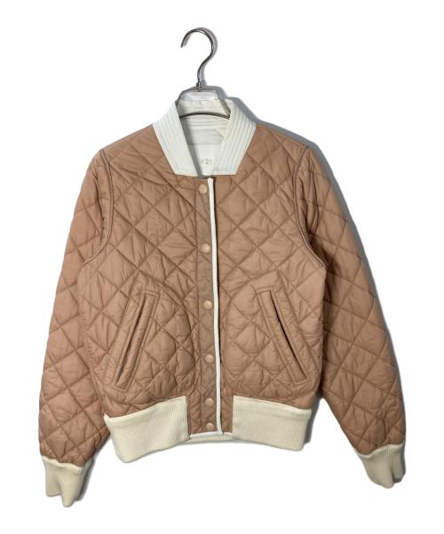 N°21（ヌメロヴェントゥーノ）N°21 (ヌメロヴェントゥーロ) キルティングリバーシブルジャケット/ヌメロヴェントゥーロ/221-0061-5004 ホワイト×ベージュ サイズ:Sの古着・服飾アイテム