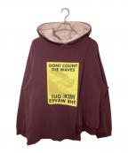 AMBUSHアンブッシュ）の古着「WAVES CAPE HOODIE/アンブッシュ/12111693/19SS」｜パープル