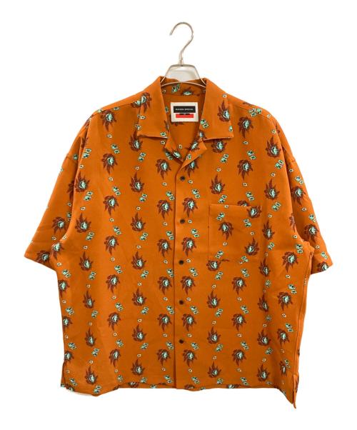 MAISON SPECIAL（メゾンスペシャル）MAISON SPECIAL (メゾンスペシャル) ハンドドローイングフラワープリントシャツ/メゾンスペシャル/11211311244 オレンジ サイズ:02の古着・服飾アイテム