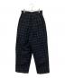Louren (ローレン) velvet jacquard check pants ネイビー サイズ:M：6000円