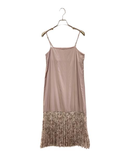 Snidel（スナイデル）Snidel (スナイデル) エンブロイダリーミドルドレス ピンク サイズ:Freeの古着・服飾アイテム