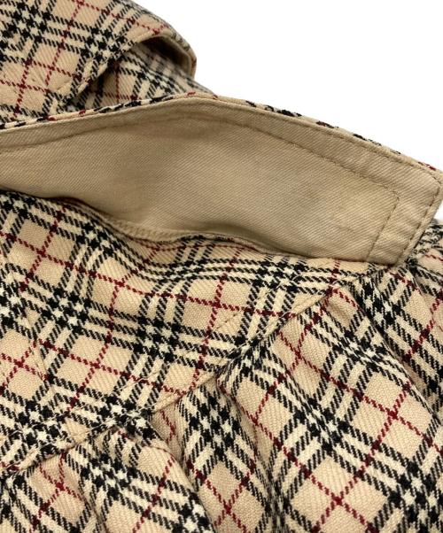 BURBERRY BLUE LABEL（バーバリー ブルー レーベル）BURBERRY BLUE LABEL (バーバリーロンドンブルーレーベル) チェックスカート/バーバリーロンドンブルーレーベル/FXF40-646-43 ベージュ サイズ:Sの古着・服飾アイテム
