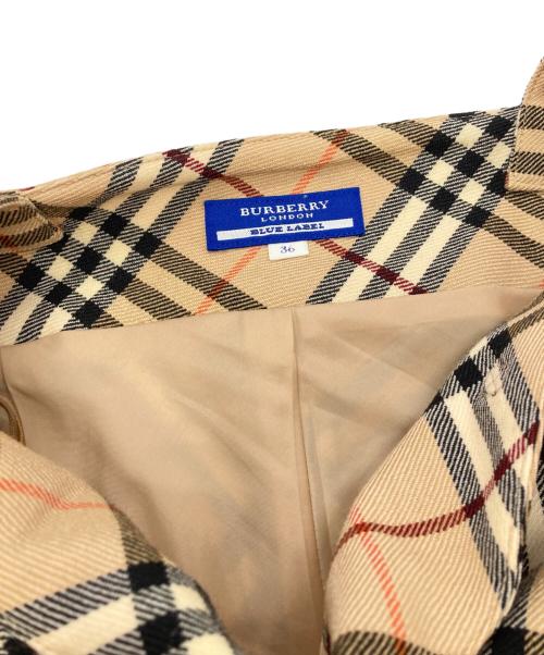 BURBERRY BLUE LABEL（バーバリー ブルー レーベル）BURBERRY BLUE LABEL (バーバリーロンドンブルーレーベル) ミニワンピース/バーバリーロンドンブルーレーベル/FMF28-627-52 ベージュ サイズ:Sの古着・服飾アイテム