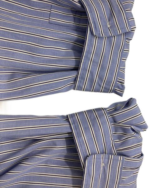 MAISON SPECIAL（メゾンスペシャル）MAISON SPECIAL (メゾンスペシャル) THOMAS MASON (トーマスメイソン) Prime-Over Band Collar Shirt/メゾンスペシャル/トーマスメイソン/11232311211 ブルー サイズ:Mの古着・服飾アイテム