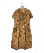 PINK HOUSEピンクハウス）の古着「ブラウスワンピース/ピンクハウス」｜ブラウン