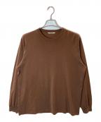 AURALEEオーラリー）の古着「LUSTER PLAITING LONG SLEEVE TEE/オーラリー/A20AP01GT」｜ブラウン