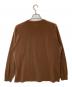 AURALEE (オーラリー) LUSTER PLAITING LONG SLEEVE TEE/オーラリー/A20AP01GT ブラウン サイズ:3/L：4000円