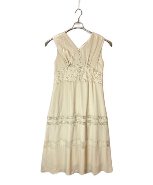 Ameri（アメリ）Ameri (アメリ) LACE DOCKING LACE UP DRESS/02210561420/アメリ アイボリー サイズ:Mの古着・服飾アイテム