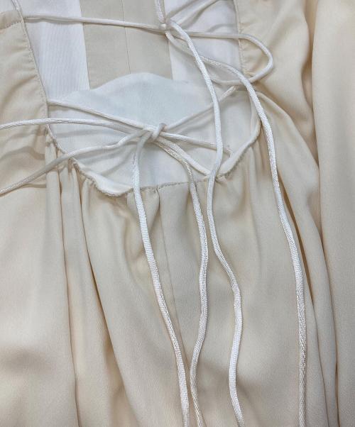 Ameri（アメリ）Ameri (アメリ) LACE DOCKING LACE UP DRESS/02210561420/アメリ アイボリー サイズ:Mの古着・服飾アイテム