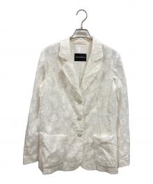 EMPORIO ARMANI（エンポリオアルマーニ）の古着「テーラードジャケット/エンポリオアルマーニ/WNG40T W9918」｜ホワイト