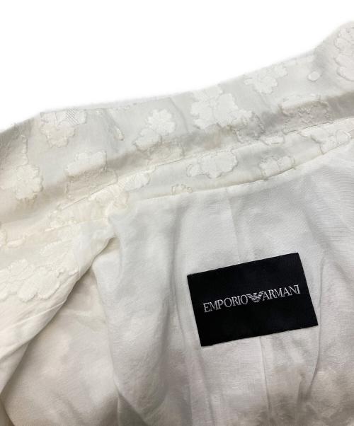 EMPORIO ARMANI（エンポリオアルマーニ）EMPORIO ARMANI (エンポリオアルマーニ) テーラードジャケット/エンポリオアルマーニ/WNG40T W9918 ホワイト サイズ:42/Sの古着・服飾アイテム
