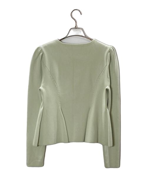 CELFORD（セルフォード）CELFORD (セルフォード) ペプラムニットカーディガン/セルフォード/CWNT191068 グリーン サイズ:38の古着・服飾アイテム