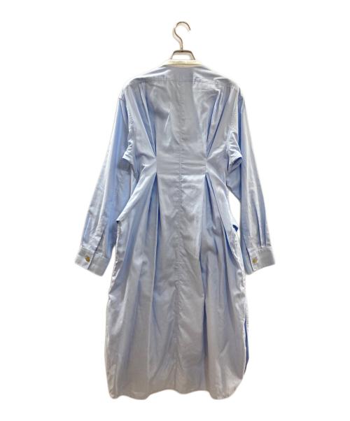 LOEWE（ロエベ）LOEWE (ロエベ) フロントタイアシンメトリークレリックシャツワンピース/ロエベ/S2176101FA ブルー サイズ:Sの古着・服飾アイテム