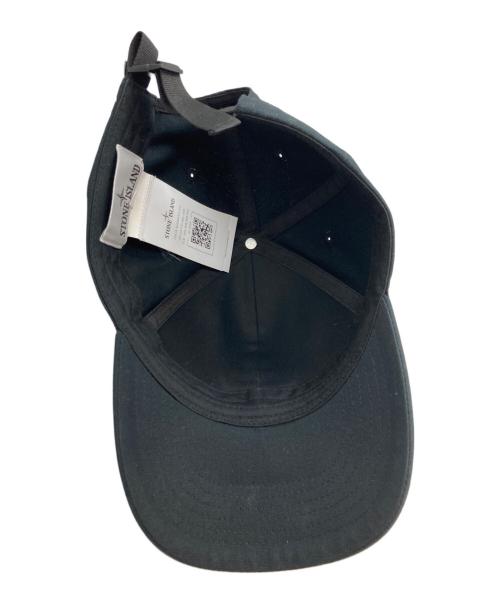 STONE ISLAND（ストーンアイランド）STONE ISLAND (ストーンアイランド) Logo cotton baseball capK1S159100996S0065/ストーンアイランド ブラックの古着・服飾アイテム
