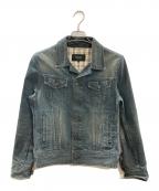 BURBERRY BLACK LABELバーバリーブラックレーベル）の古着「裏地ノヴァチェックデニムジャケット/バーバリーブラックレーベル/BMP18-217-28」｜インディゴ