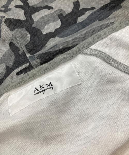 AKM（エーケーエム）AKM (エーケーエム) 明細ダブルジップパーカー/エーケーエム/Y2K グレー サイズ:Mの古着・服飾アイテム