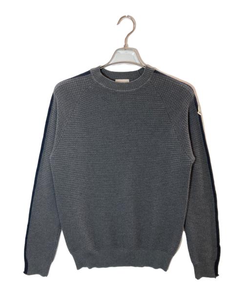 MONCLER（モンクレール）MONCLER (モンクレール) GIROCOLLO TRICOTニット/モンクレール/F20919C73300 A9364 グレー サイズ:Sの古着・服飾アイテム