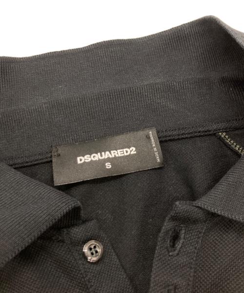 DSQUARED2（ディースクエアード）DSQUARED2 (ディースクエアード) ポロシャツ/ディースクエアード/S74GL0049 S22743 ブラック サイズ:Sの古着・服飾アイテム