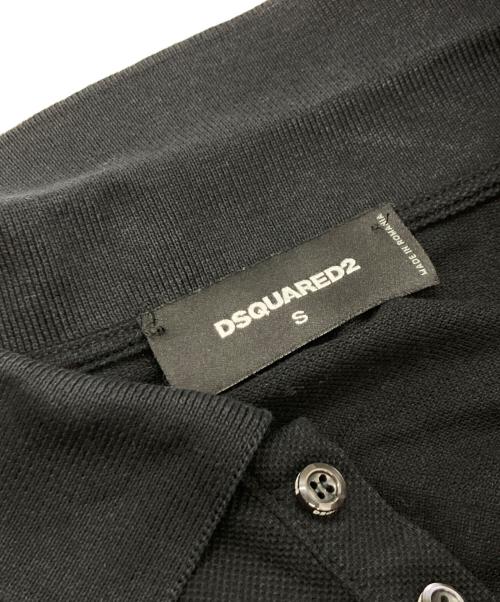 DSQUARED2（ディースクエアード）DSQUARED2 (ディースクエアード) ポロシャツ/ディースクエアード/S74GL0049 S22743 ブラック サイズ:Sの古着・服飾アイテム