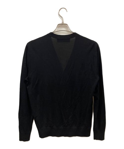 DSQUARED2（ディースクエアード）DSQUARED2 (ディースクエアード) Vネックウールニットカーディガン ブラック サイズ:XSの古着・服飾アイテム