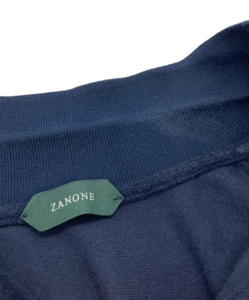 Zanone（ザノーネ）Zanone (ザノーネ) パイル地ポロシャツ/ザノーネ ネイビー サイズ:46の古着・服飾アイテム