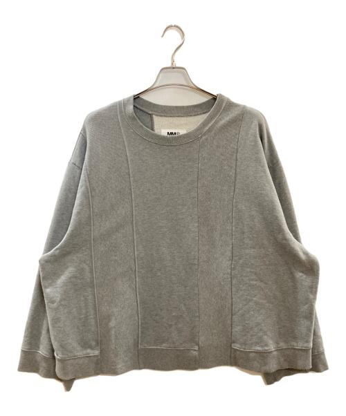 MM6 Maison Margiela（エムエムシックスメゾンマルジェラ）MM6 Maison Margiela (エムエムシックスメゾンマルジェラ) バンドスウェットシャツ/エムエムシックスメゾンマルジェラ/S52GU0197 S25337 グレー サイズ:Sの古着・服飾アイテム