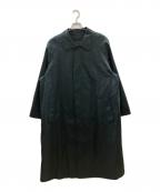 Burberry'sバーバリー）の古着「ライナー付ステンカラーコート/バーバリーズ/ネーム入り」｜ネイビー