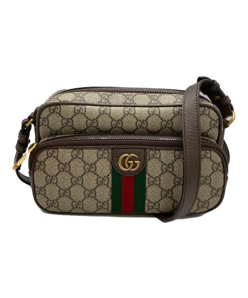 GUCCI（グッチ）GUCCI (グッチ) GGスプリーム ボディバッグ/グッチ/723312/シェリーライン/520981 ブラウンの古着・服飾アイテム