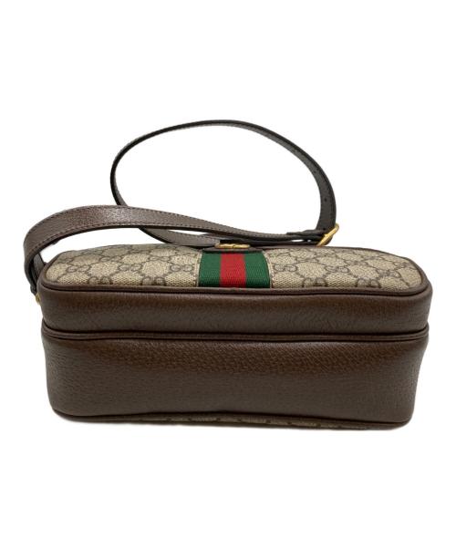 GUCCI（グッチ）GUCCI (グッチ) GGスプリーム ボディバッグ/グッチ/723312/シェリーライン/520981 ブラウンの古着・服飾アイテム