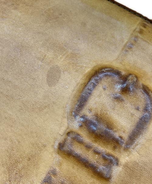 MIHARA YASUHIRO（ミハラヤスヒロ）MIHARA YASUHIRO (ミハラヤスヒロ) 炙り出しレザーショルダーバッグ/ミハラヤスヒロ ブラウンの古着・服飾アイテム