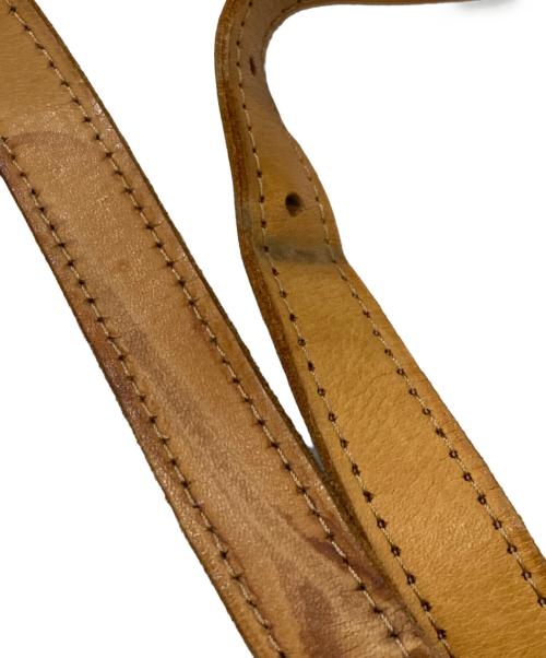 MIHARA YASUHIRO（ミハラヤスヒロ）MIHARA YASUHIRO (ミハラヤスヒロ) 炙り出しレザーショルダーバッグ/ミハラヤスヒロ ブラウンの古着・服飾アイテム