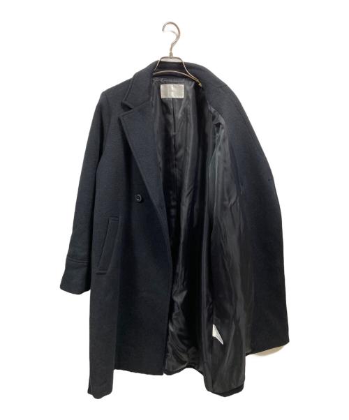 index（インデックス）index (インデックス) カシミヤ混ダブルチェスターコート/インデックス/C58-95007 ネイビー サイズ:ｍの古着・服飾アイテム