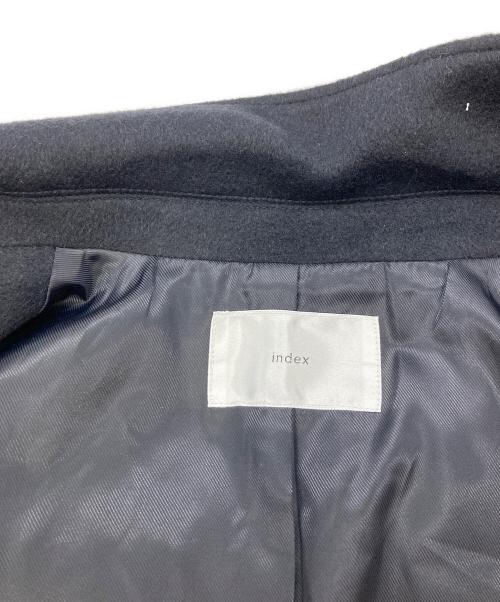 index（インデックス）index (インデックス) カシミヤ混ダブルチェスターコート/インデックス/C58-95007 ネイビー サイズ:ｍの古着・服飾アイテム