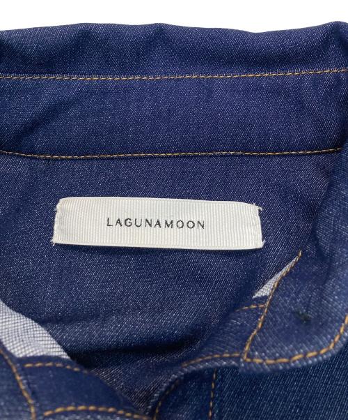 LAGUNA MOON（ラグナムーン）LAGUNA MOON (ラグナムーン) ワイドスリーブタイネックシャツ ネイビー サイズ:Freeの古着・服飾アイテム