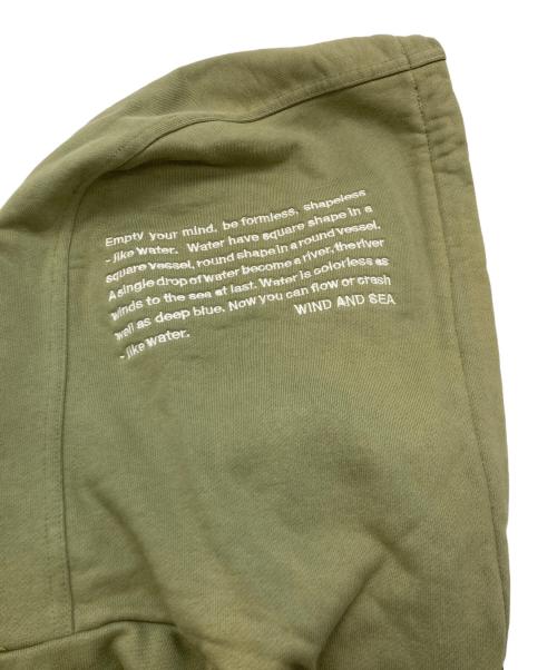 WIND AND SEA（ウィンダンシー）WIND AND SEA (ウィンダンシー) EMBROIDERY LOGO HOODIE/ウィンダンシー/WDS-11TH-CS-18 カーキ サイズ:Sの古着・服飾アイテム